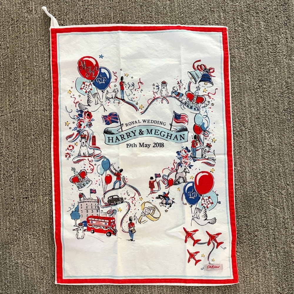 Cath Kidston Red and Blue Airplane Towel